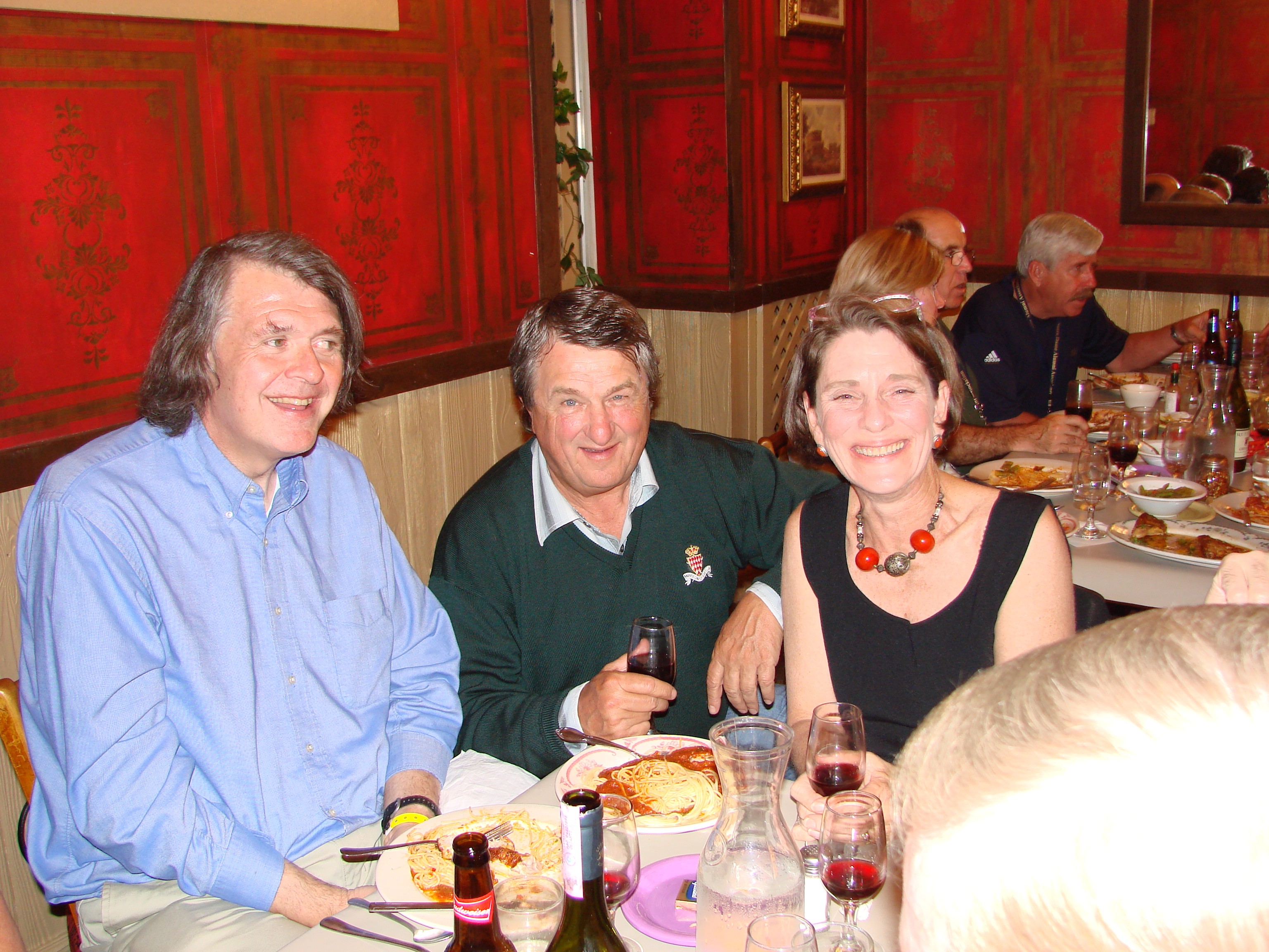 Dennis Gallagher, Mike Browning, Elise Reeder at Sunny Italy